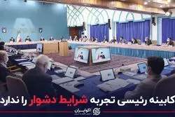 کابینه رئیسی تجربه شرایط دشوار را ندارد
