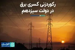 رکوردزنی کسری برق در دولت سیزدهم