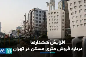 افزایش هشدارها درباره فروش متری مسکن در تهران