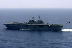 رویارویی هلیکوپتر ایرانی و ناو آمریکایی +فیلم