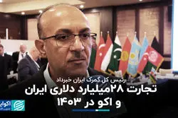  تجارت ۲۸ میلیارد دلاری ایران و اکو در 1403