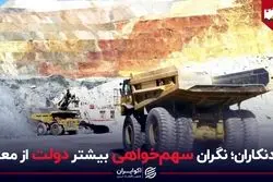 معدنکاران؛ نگران سهم‌خواهی بیشتر دولت از معادن