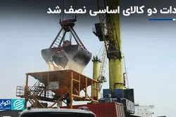 واردات دو کالای اساسی نصف شد