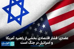 عضدی: فشار اقتصادی بخشی از راهبرد آمریکا و اسرائیل در جنگ است