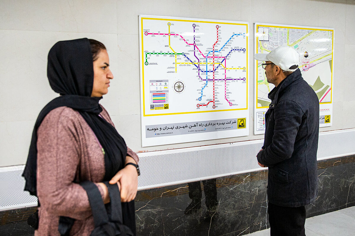بروز رسانی نقشههای خطوط مترو در قطارها