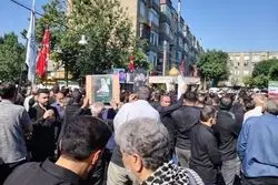 تشییع پیکر سرتیم حفاظت ابراهیم رئیسی در شهر ری