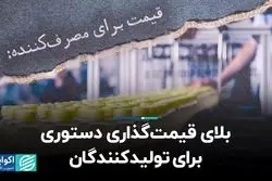 بلای قیمت‌گذاری دستوری برای تولیدکنندگان