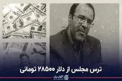 ترس مجلس از دلار 28500 تومانی