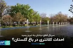 باغ گلستان محل احداث کلانتری می‌شود؟ 