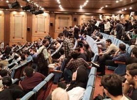 سخنرانی ناتمام جهرمی در خواجه نصیر + فیلم