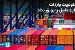 ممنوعیت واردات تولید داخل را رونق نداد