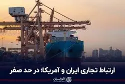 ارتباط تجاری ایران و آمریکا؛ در حد صفر
