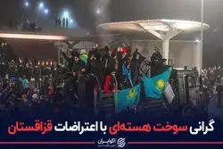گرانی سوخت هسته ای با اعتراضات قزاقستان