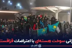 گرانی سوخت هسته ای با اعتراضات قزاقستان