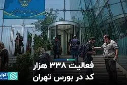 فعالیت 338 هزار کد در بازار بورس اوراق بهادار
