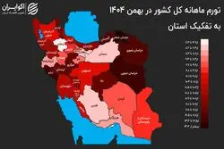 کدام استان بالاترین تورم را در بهمن داشت؟