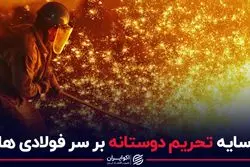 سایه تحریم دوستانه بر سر فولادی‌ها