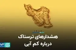 هشدارهای ترسناک درباره کم آبی