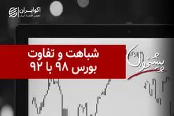 شباهت و تفاوت بورس ۹۸ با ۹۲