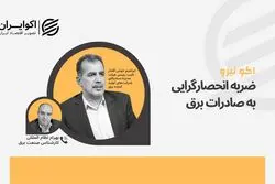 ضربه انحصارطلبی به صادرات برق