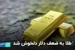 طلا به ضعف دلار دلخوش شد