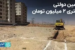 زمین دولتی متری 2 میلیون تومان