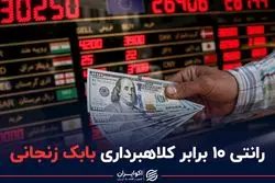  رانتی 10 برابر کلاهبرداری بابک زنجانی