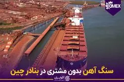 سنگ آهن بدون مشتری در بنادر چین