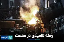 رخنه ناامیدی در صنعت