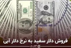 فروش دلار سفید به نرخ دلار آبی
