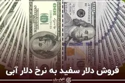 فروش دلار سفید به نرخ دلار آبی
