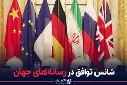 شانس توافق در رسانه های جهان