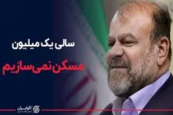 سالی یک میلیون مسکن نمی سازیم