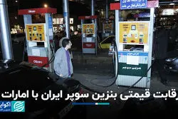 رقابت قیمتی بنزین سوپر ایران با امارات