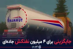 جایگزینی برای 4 میلیون نفتکش جاده‌ای