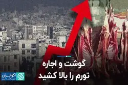گوشت و اجاره، تورم را بالا کشید