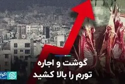 گوشت و اجاره، تورم را بالا کشید