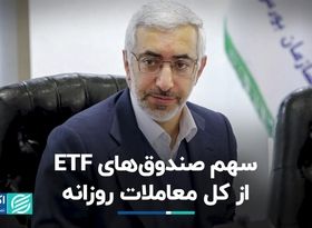 سهم صندوق‌های ETF از کل معاملات روزانه  