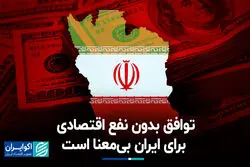لغو تحریم‌ها باید منافع اقتصادی ملموس برای ایران داشته باشد