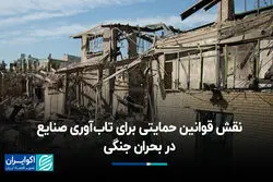نقش قوانین حمایتی برای تاب‌آوری صنایع در بحران جنگی