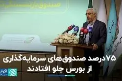 75درصد صندوق‌های سرمایه‌گذاری از بورس جلو افتادند