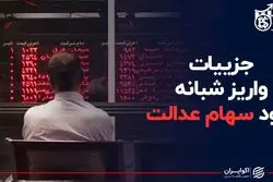 جزئیات واریز شبانه سود سهام عدالت