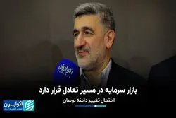  بازار سرمایه در مسیر تعادل قرار دارد