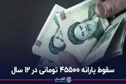 سقوط یارانه 45500 تومانی در 12 سال