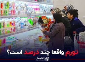 درصد واقعی تورم در ایران