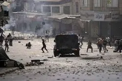 درگیری شدید نیروهای مقاومت و تشکیلات خودگردان فلسطین در جنین+ فیلم