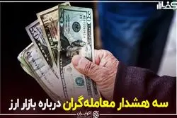 سه هشدار معامله‌گران در بازار امروز ارز