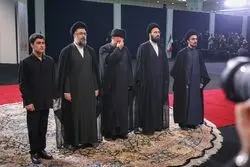 عکس|  اشک‌های سید حسن خمینی در مراسم وداع با  رهبر شهید