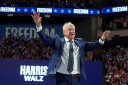 سومین شب کنوانسیون حزب دموکرات؛ شب درخشش تیم والز