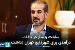 ساخت‌و‌ساز در باغات، درآمدی برای شهرداری تهران نداشت